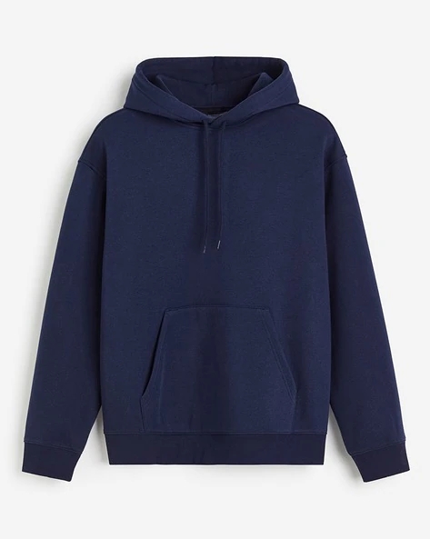 Men's Solid Navy Hoodie