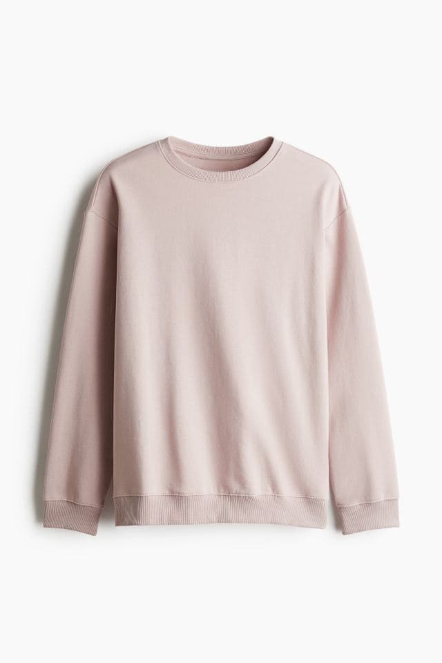 Men's Solid Pink Sweatshirt