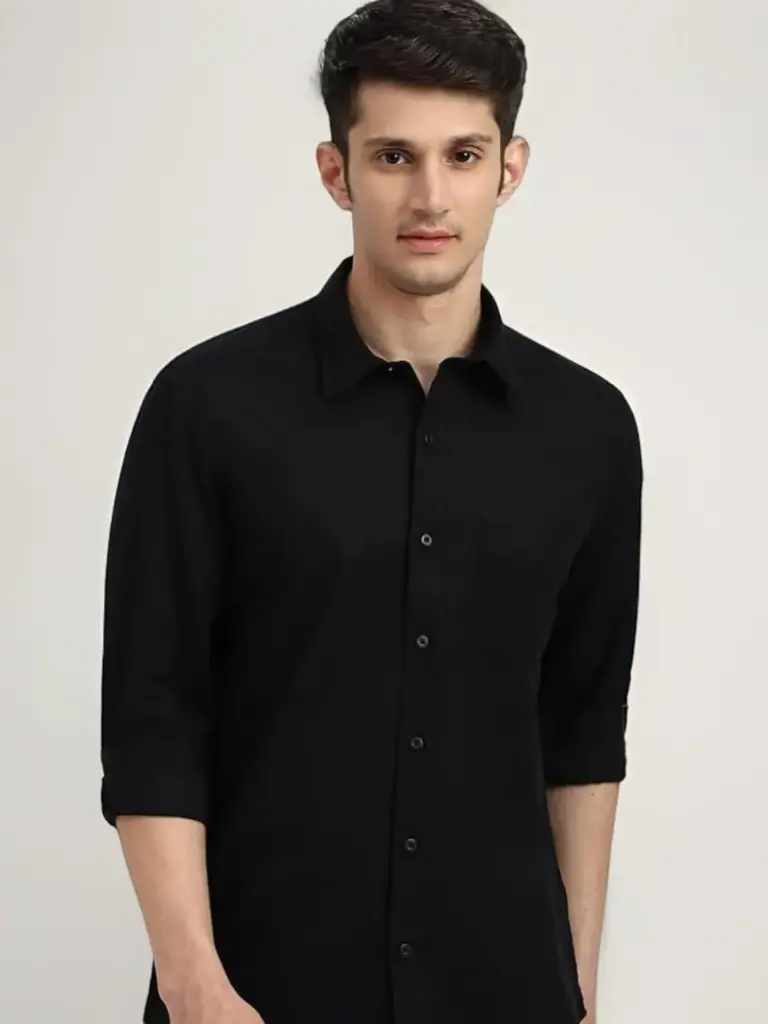 Men's Black Casual Shirt