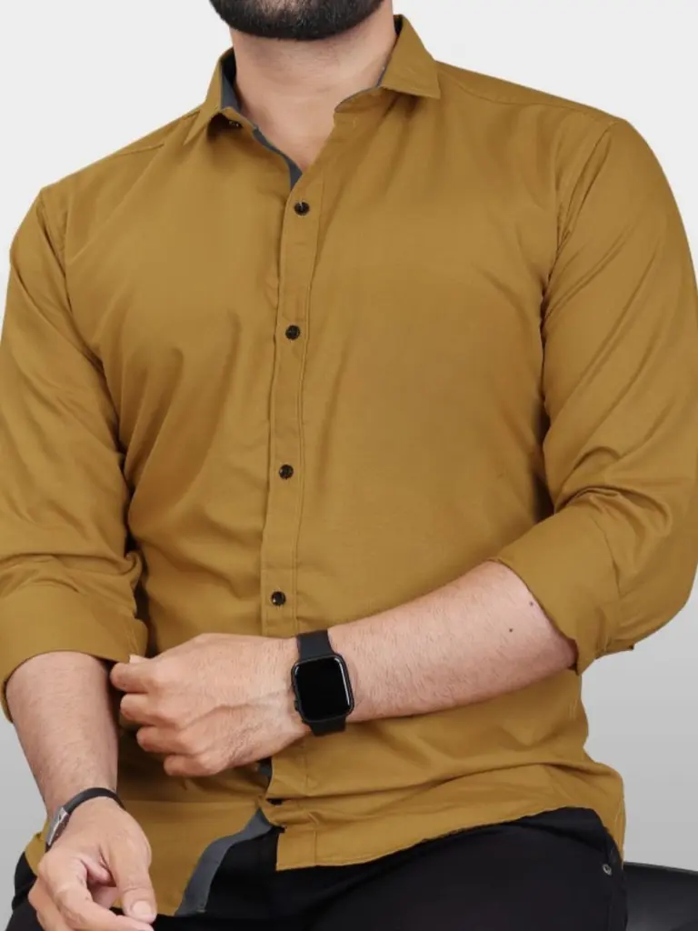 Men's Mustard Yellow Shirt