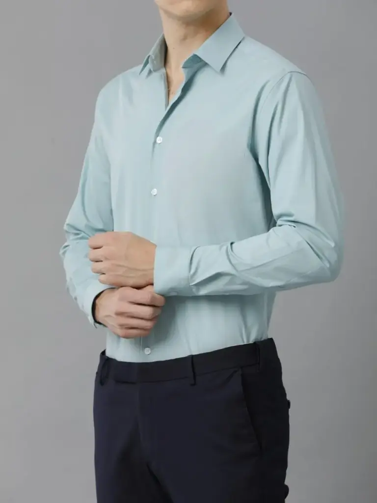 Men's Teal Blue Casual Shirt