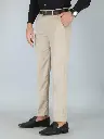 Men's Beige Formal trouser