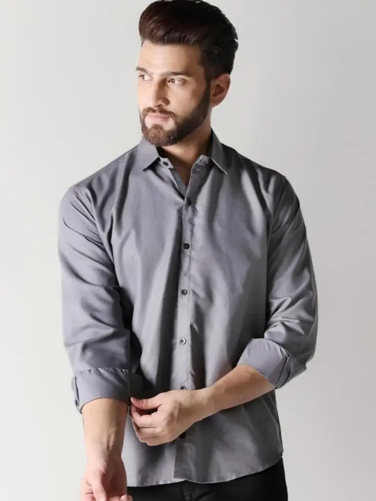 Classic Gray Casual Shirt